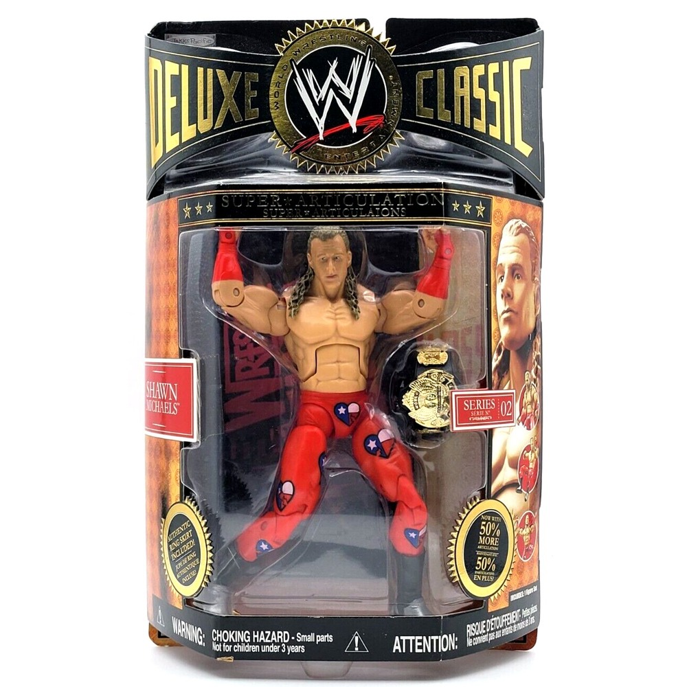 SHAWN MICHAELS WWE DELUXE CLASSIC SEALED FIGURE SERIES 2 CLASSIC SUPER STARS